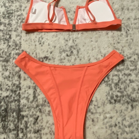 Orange/choral bikini set - Picture 2 of 3